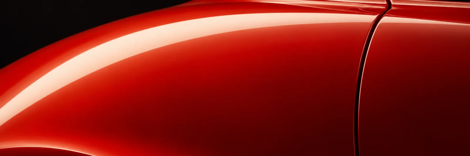 Conceptual vermilion vehicle finish study